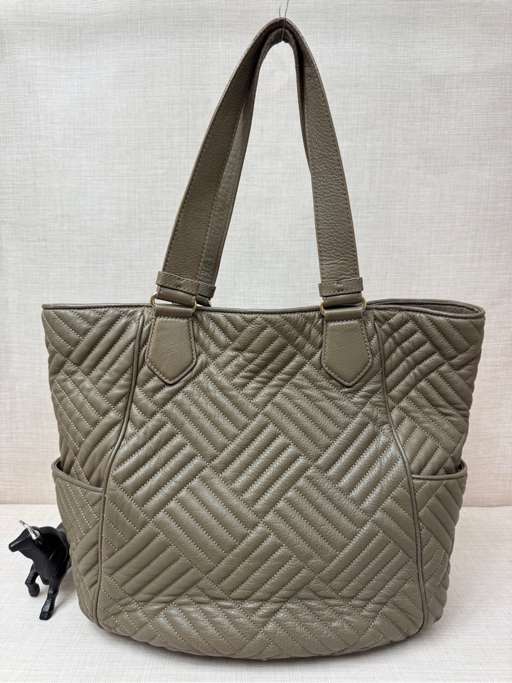 Cole Haan Quilted Tote Bag in Taupe